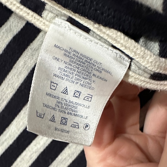 Lands' End Striped Open Cardigan Sweater XS - Picture 3 of 5